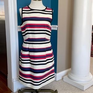 J Crew sleeveless striped dress